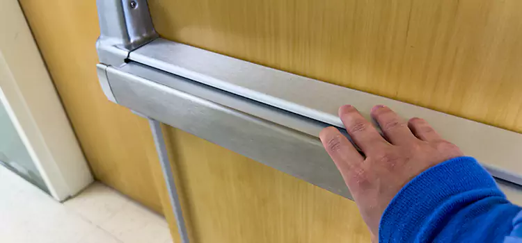 Installing a Push Bar on a Door Temecula